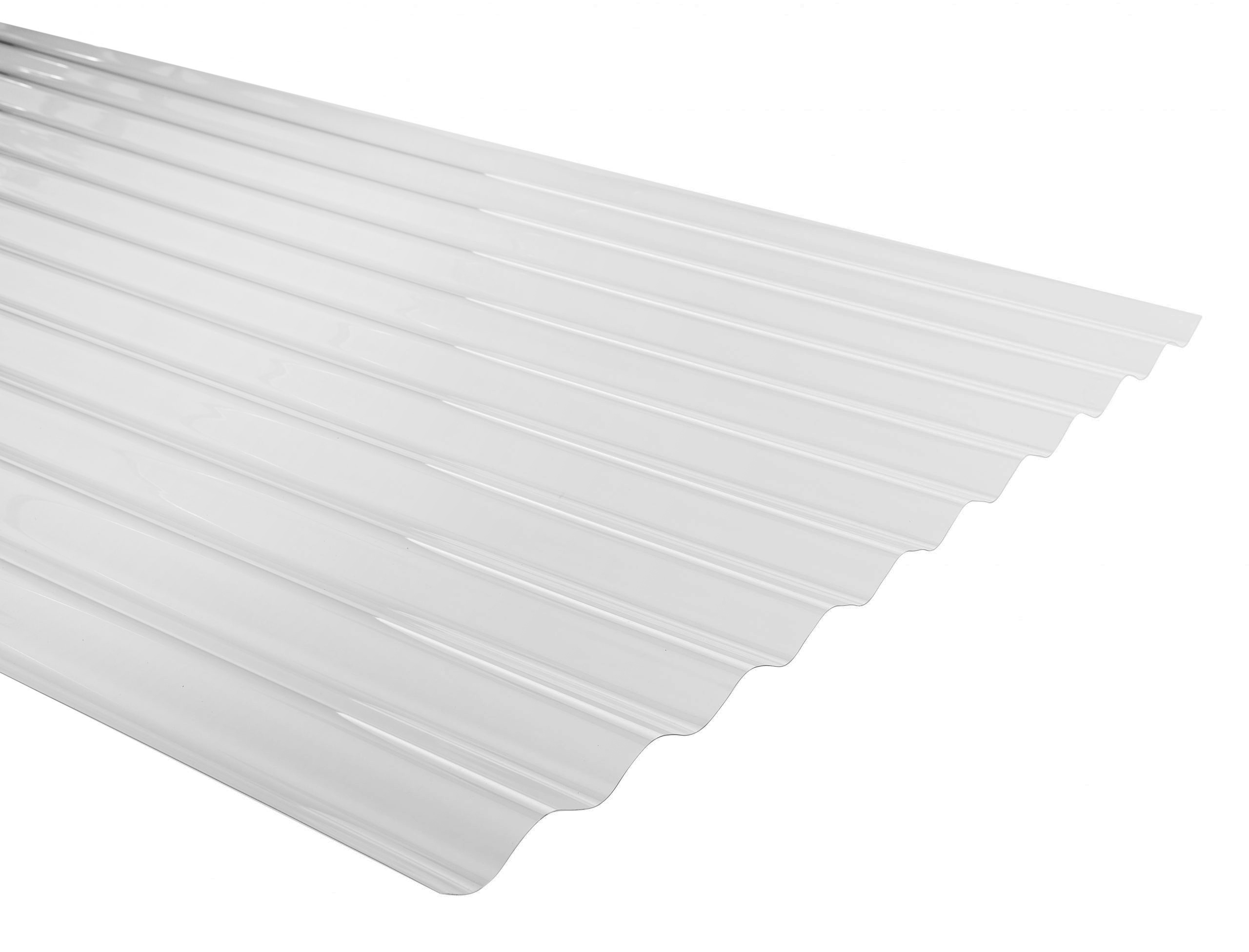 Plancha de policarbonato transparente ondulado gran onda - Espesor