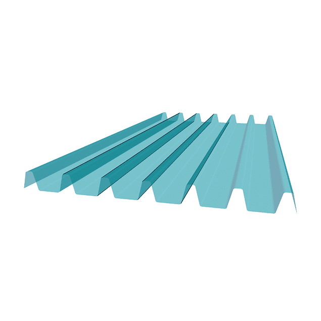 Plancha Policarbonato Corrugado Onda Zinc 0.81m x 3.00m x 0.7mm Transparente  - Femoglas es líder en el mercado de plásticos reforzados (FRP)